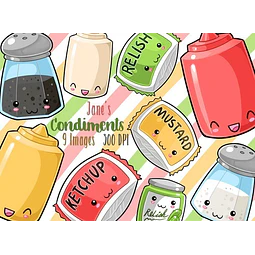 Cliparts Imagenes Png Condimentos De Colores Pasteles Jk18