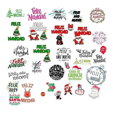 Super Pack Vectores Navidad Camisetas, Tazas Y Costales