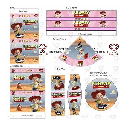 Kit Imprimible Toy Story Jessie Editable