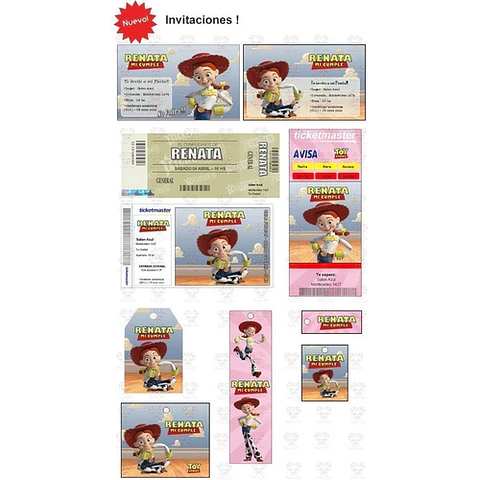 Kit Imprimible Toy Story Jessie Editable