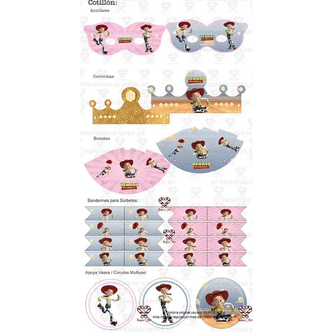 Kit Imprimible Toy Story Jessie Editable