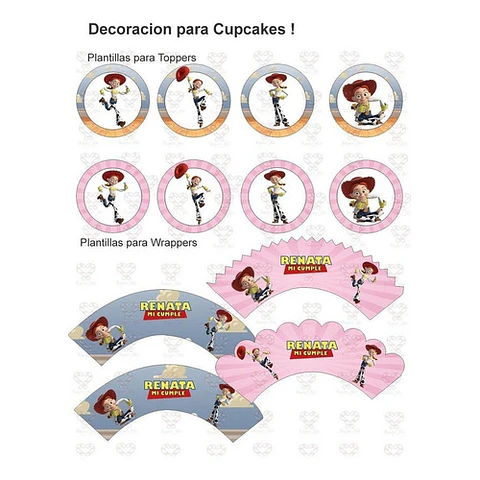 Kit Imprimible Toy Story Jessie Editable