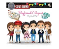 Pack Imagenes Clipart Tiernos Novios Amor + Regalo A1
