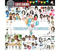 Pack Imagenes Clipart Tiernos Novios Amor + Regalo A1