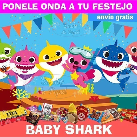 Kit Imprimible Baby Shark Editable