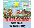 Pack Imágenes Clipart Caperucita Roja Lobo Cazador + Regalo
