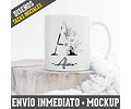 Diseños Plantillas Para Tazas Con Iniciales Sublimación M6