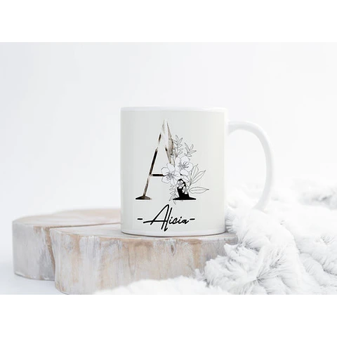 Diseños Plantillas Para Tazas Con Iniciales Sublimación M6