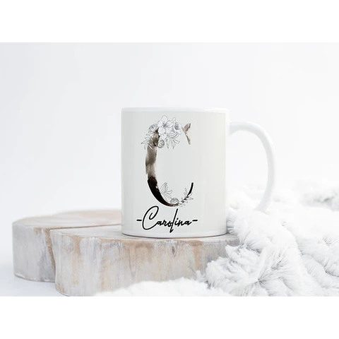 Diseños Plantillas Para Tazas Con Iniciales Sublimación M6