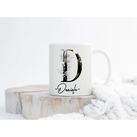 Diseños Plantillas Para Tazas Con Iniciales Sublimación M6