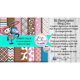 Papeles Fondos Digitales Sheriff Callie Kit Imprimible