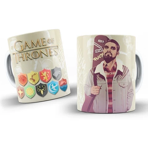 Kit Diseños Plantillas Tazas Game Of Thrones Sublimación