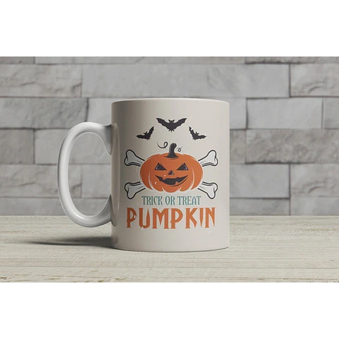 Diseños Plantillas Para Tazas Halloween Sublimación M18