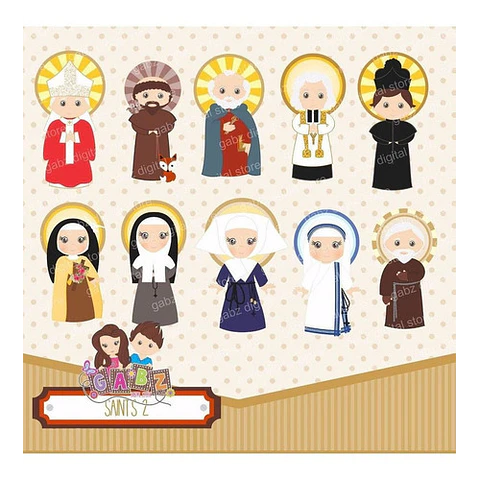 Kit Imprimible Santitos 2  -11  Imagenes Png