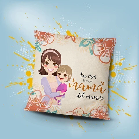 18 Plantillas Día De La Madre Almohadas Sublimación Psd
