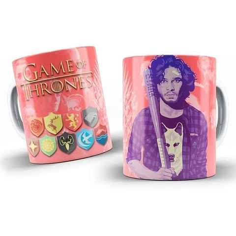 Kit Diseños Plantillas Tazas Game Of Thrones Sublimación