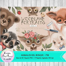 Cliparts Imagenes Png Papeles Animales Del Bosque P38