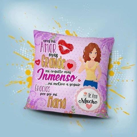 18 Plantillas Día De La Madre Almohadas Sublimación Psd