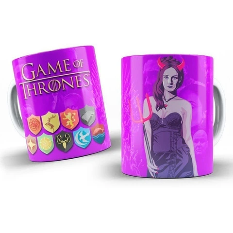 Kit Diseños Plantillas Tazas Game Of Thrones Sublimación