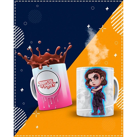 Diseños Plantillas Tazas Birds Of Prey Sublimación