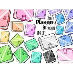 Cliparts Imagenes Png Agendas Planners De Colores Jk47