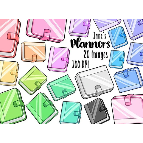 Cliparts Imagenes Png Agendas Planners De Colores Jk47