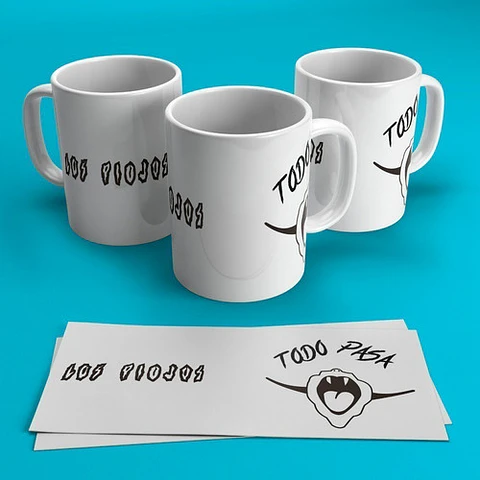 Plantillas Sublimación Tazas - Ciro Y Los Piojos / Persas