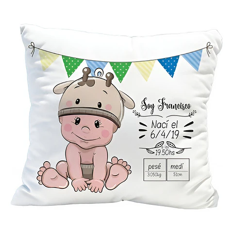 Vectores Para Almohadas Nacimiento Editables
