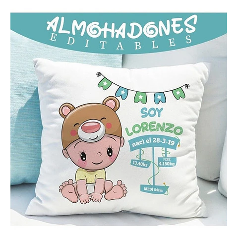Vectores Para Almohadas Nacimiento Editables