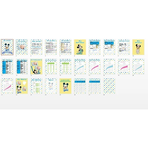 Pack Carnet Pediátrico - Mickey, Minnie Y Mas! X8