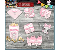 Kit Imprimible Candy Bar Baby Shower Elefante Bebe Nena Full