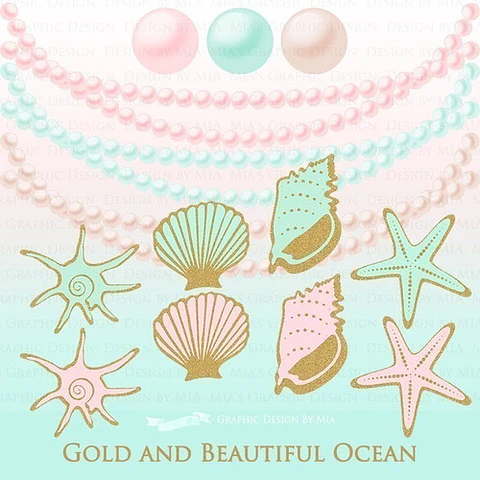 Cliparts Png Y Papeles Digitales Mar Océano Sirenas M20