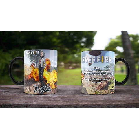 Plantillas Sublimación Tazas - Free Fire