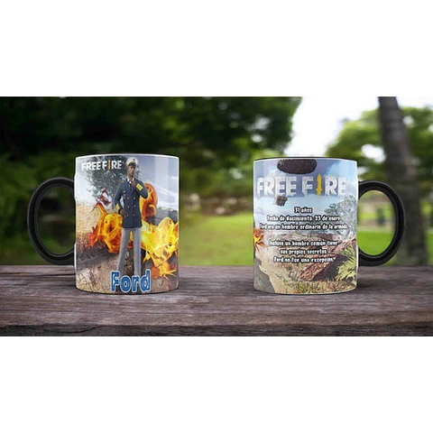 Plantillas Sublimación Tazas - Free Fire