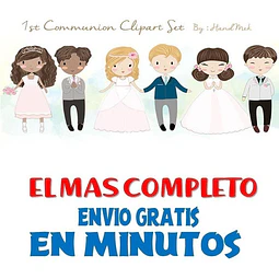 Pack Imagenes Clipart Primera Comunion + Regalo A1