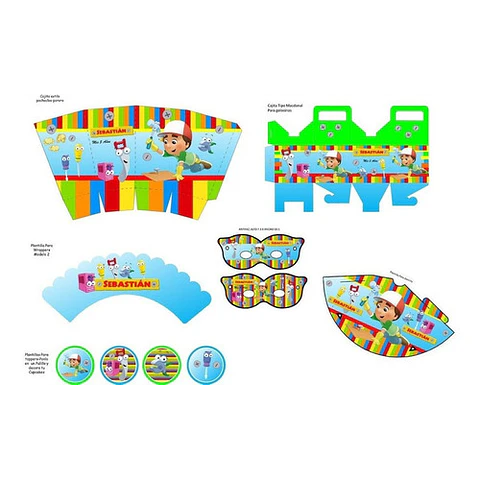 Kit Imprimible Candy Bar Many A La Obra El Mas Completo