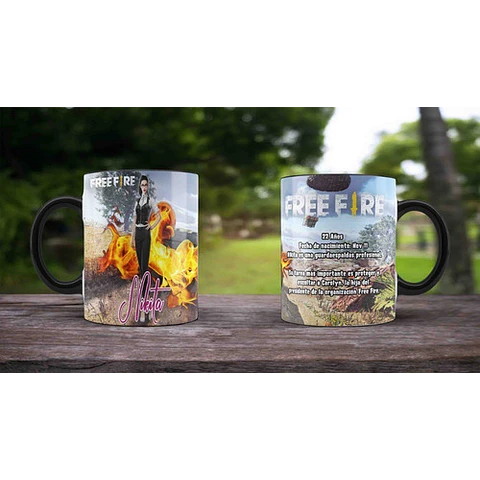 Plantillas Sublimación Tazas - Free Fire