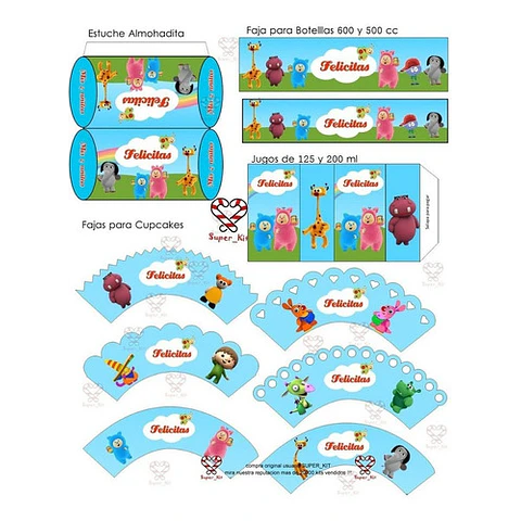 Kit Imprimible Baby Tv Completo Editable