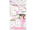 Kit Imprimible Invitaciones Candy Bar Png / Flamenco
