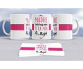 Diseños Plantillas Para Tazas Día De La Madre Sublimación M2