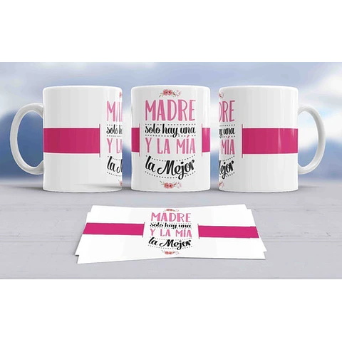 Diseños Plantillas Para Tazas Día De La Madre Sublimación M2