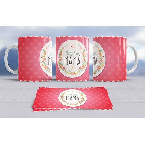 Diseños Plantillas Para Tazas Día De La Madre Sublimación M2