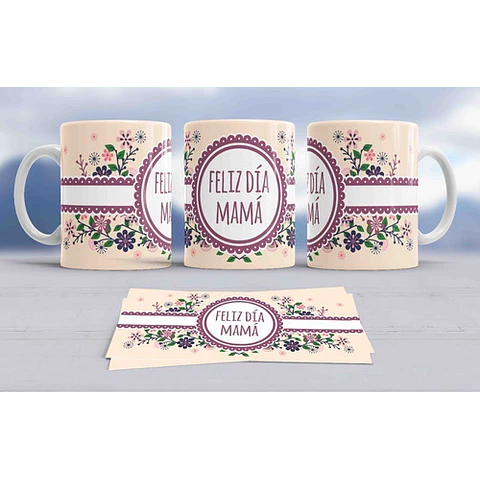 Diseños Plantillas Para Tazas Día De La Madre Sublimación M2