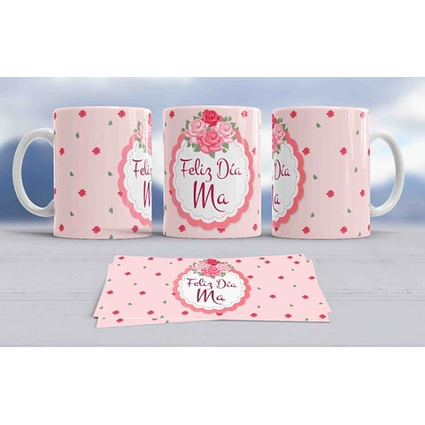 Diseños Plantillas Para Tazas Día De La Madre Sublimación M2
