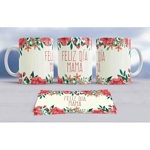 Diseños Plantillas Para Tazas Día De La Madre Sublimación M2