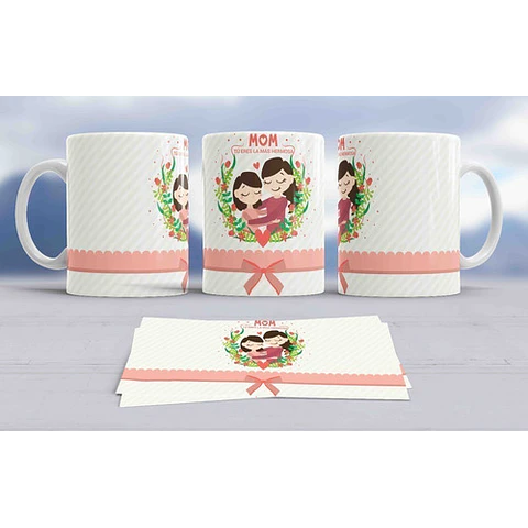 Diseños Plantillas Para Tazas Día De La Madre Sublimación M2