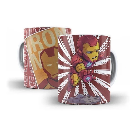 Kit Diseños Plantillas Tazas Los Vengadores Sublimación