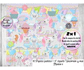 Papeles Fondos Digitales Unicornios Mod. 6 - Kit Imprimible