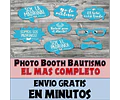 Kit Photo Booth Bautismo Nene Imprimible Frases Y Props