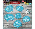 Kit Photo Booth Bautismo Nene Imprimible Frases Y Props